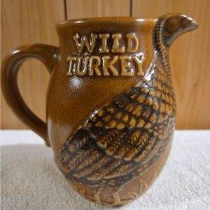 vintage Wild Turkey Bourbon whiskey advertising water pitcher